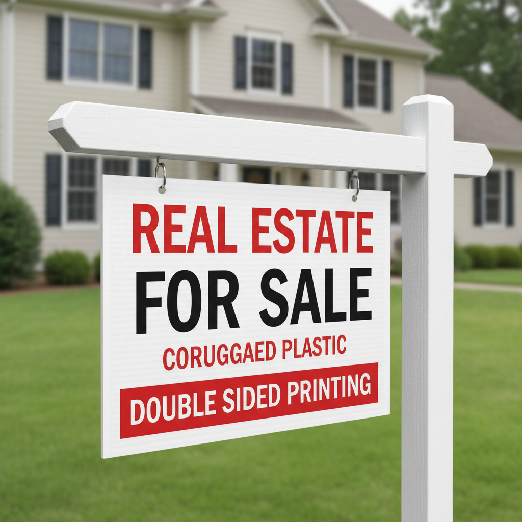 Corrugated plastic signs