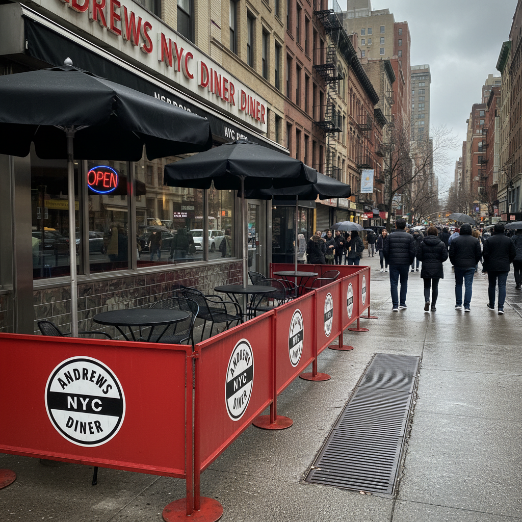 Sidewalk Cafe Barriers